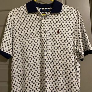 Ralph Lauren Polo-White and Navy